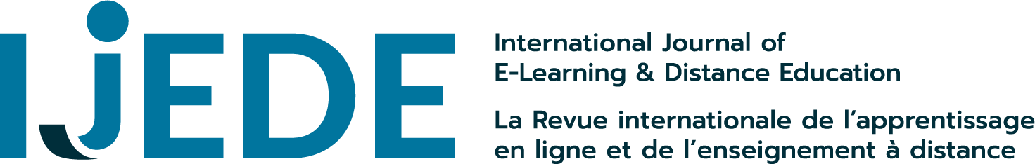 International Journal of E-Learning & Distance Education.